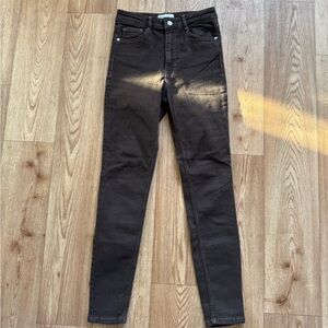 Zara Dark Brown Skinny Jeans